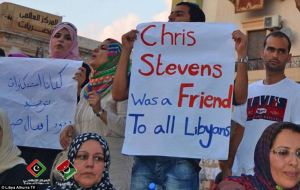 Pro-US Protester in Libya